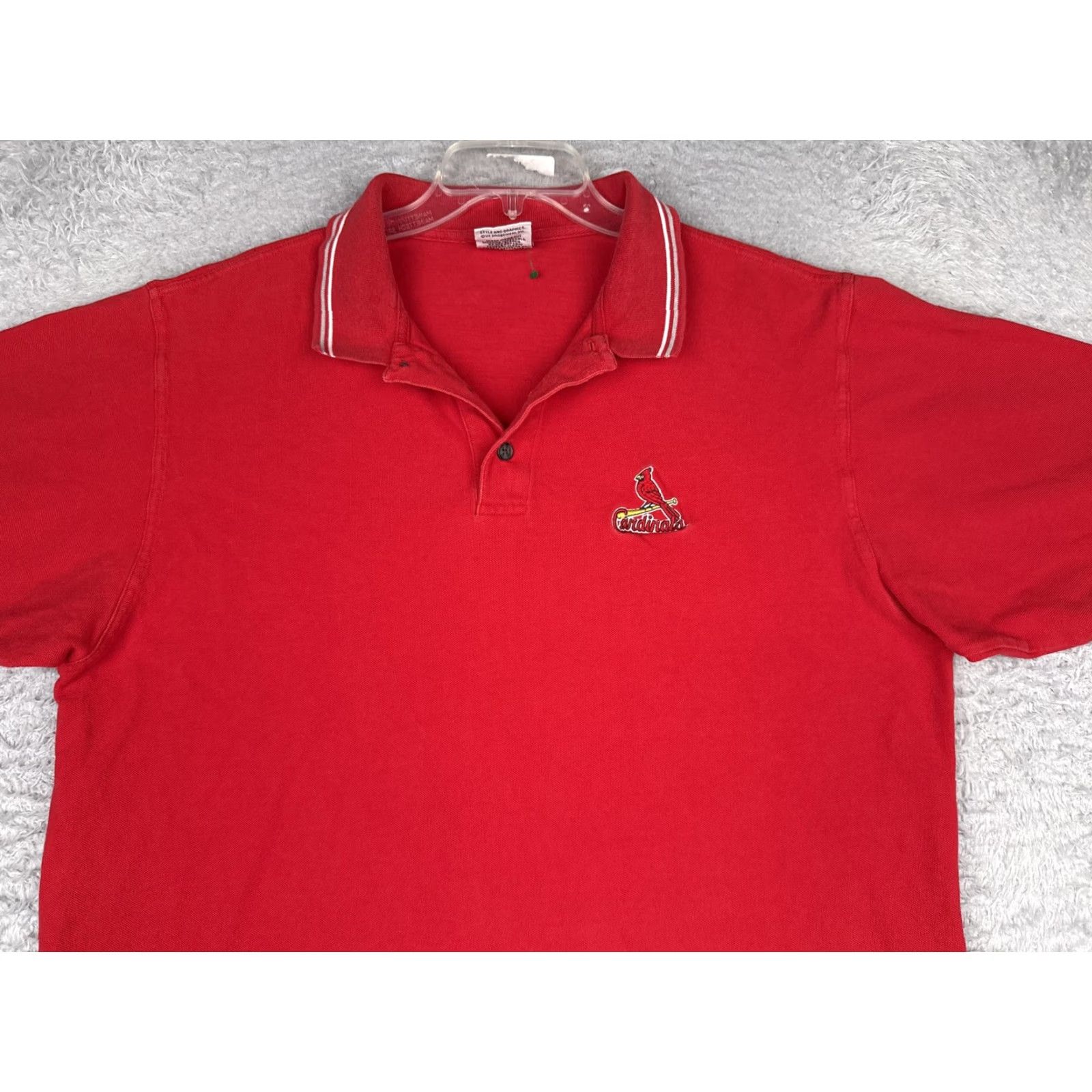 Vintage VINTAGE St Louis Cardinals Polo Shirt Mens XL Red CSA Embroidered Logo Size US XL / EU 56 / 4 - 4 Thumbnail