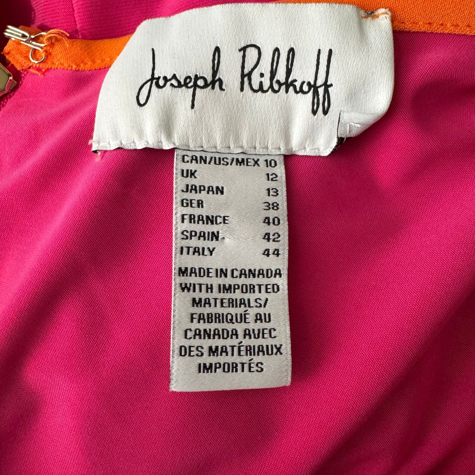 Joseph Ribkoff Pink Sheath Belted Boat-neck Dress