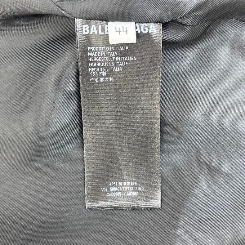 Balenciaga Balenciaga grey checkered classic logo wool thin suit jacke Size US M / EU 48-50 / 2 - 7 Thumbnail