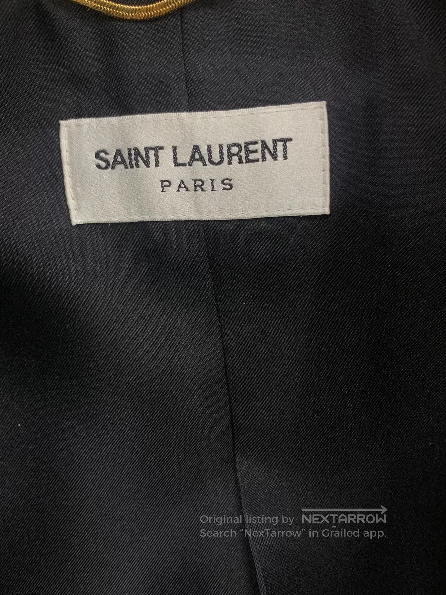 Saint Laurent Paris Saint Laurent Brown/Black Check Blazer. Size XXS / US 00 / IT 34 - 4 Thumbnail