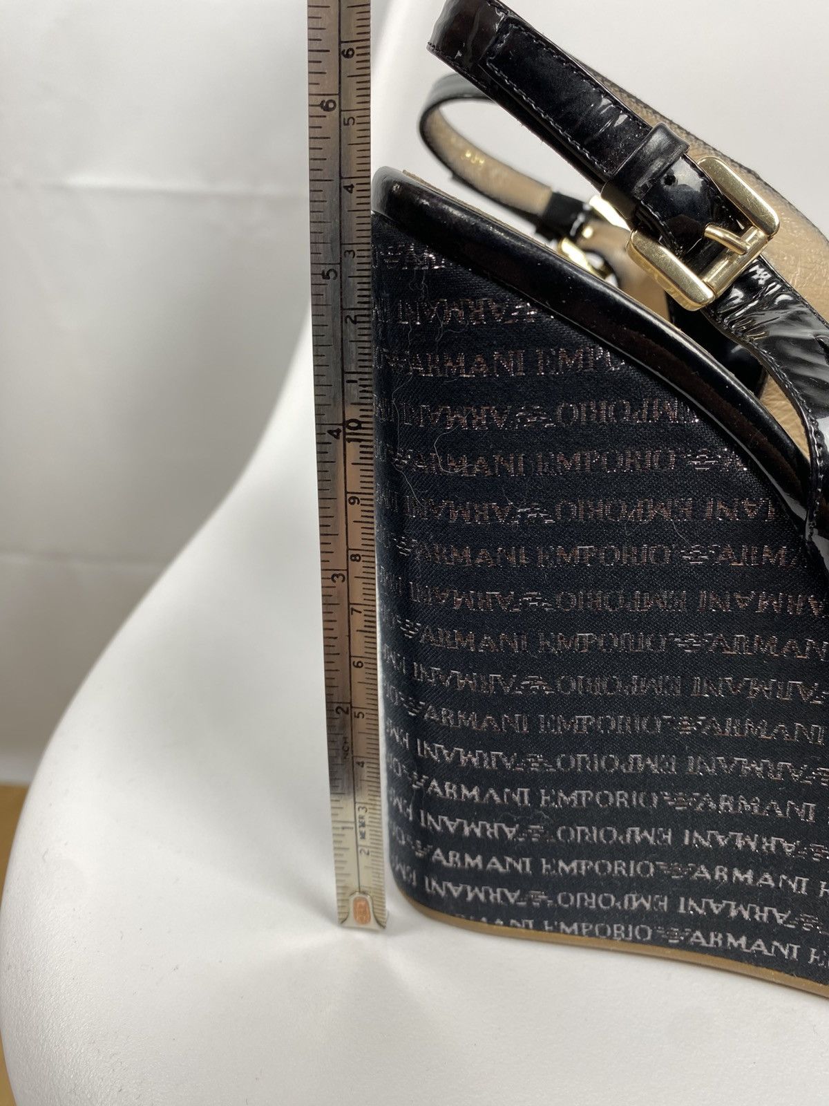 Emporio Armani Emporio Armani Platform Sandals Patent Leather size 39.5 Size US 9.5 / IT 39.5 - 12 Thumbnail