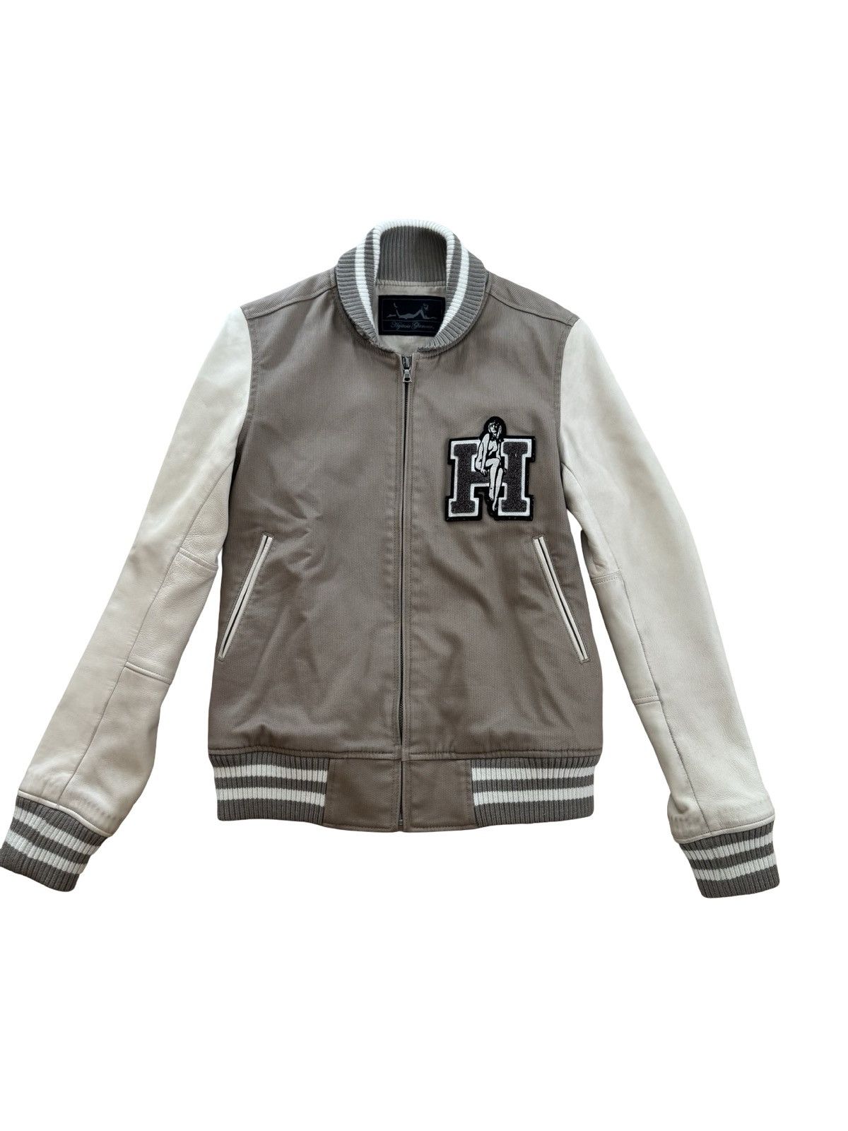 Hysteric Glamour Hysteric Glamour beige varsity jacket Size US S / EU 44-46 / 1 - 1 Thumbnail