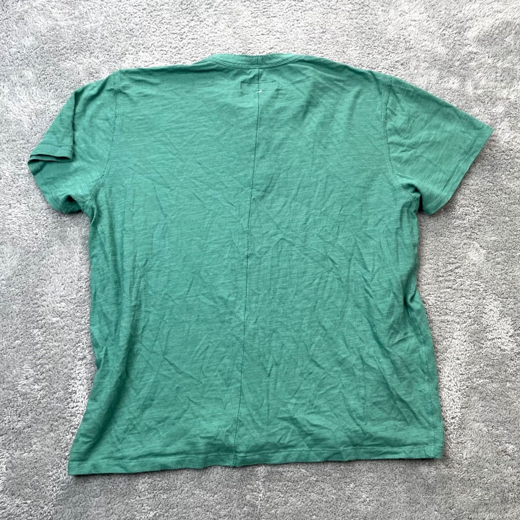 Rag & Bone Rag & Bone Shirt Mens 2XL Green Classic Henley Short Sleeve Cotton Casual Soft Size US XXL / EU 58 / 5 - 7 Thumbnail