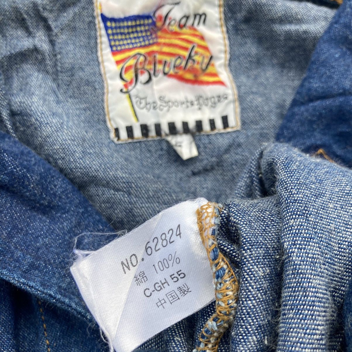 Japanese Brand TEAM BLUEKY DENIM ANORAK Size US L / EU 52-54 / 3 - 7 Thumbnail