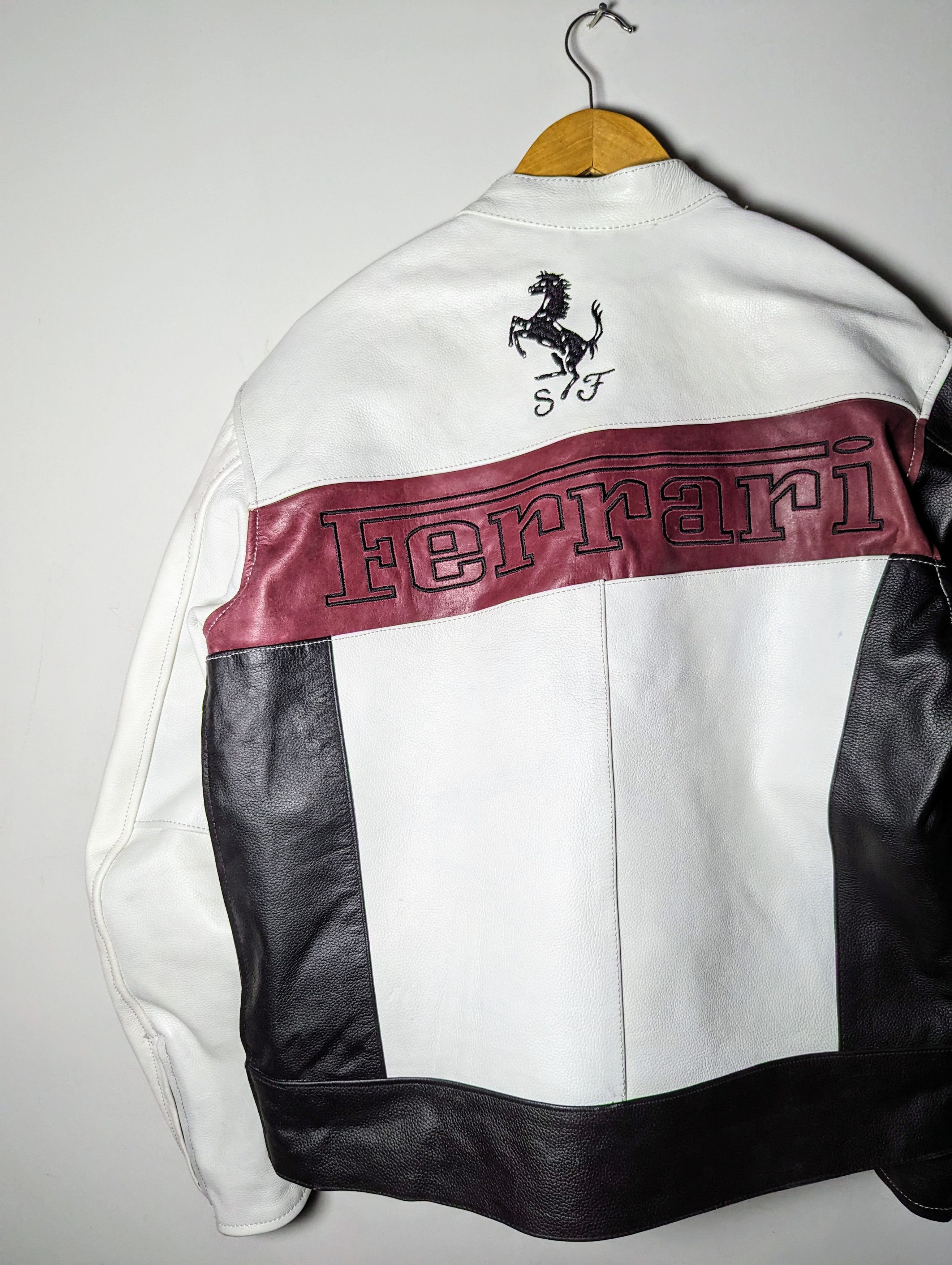 Genuine Leather 🔥💸 FERRARI 👀 LEATHER JACKET F1 STREETWEAR Size US M / EU 48-50 / 2 - 12 Thumbnail