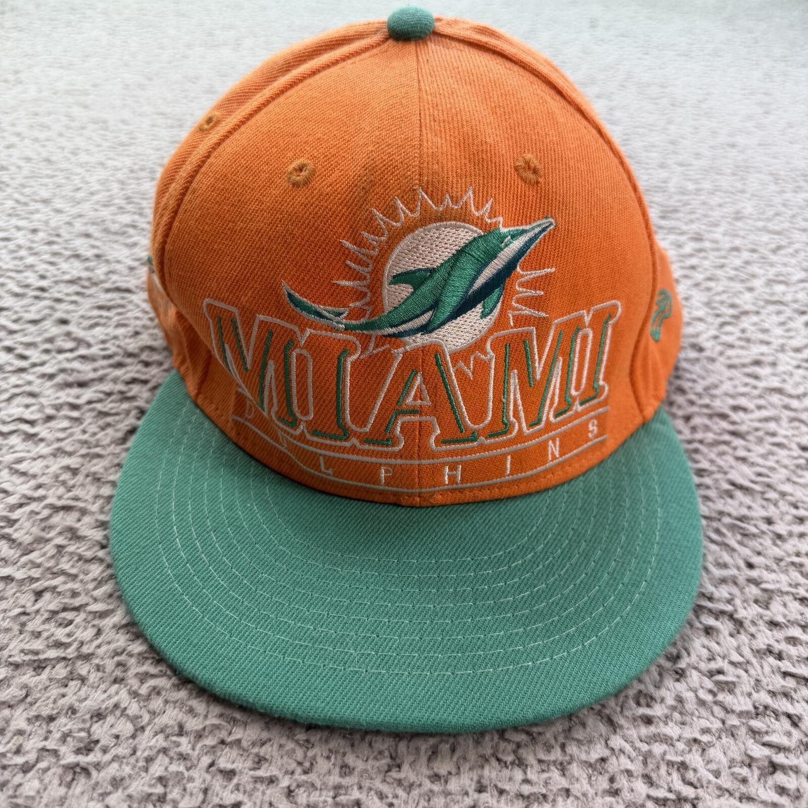 New Era Vintage Style Miami Dolphins Snapback Hat New Era NFL Orange Size ONE SIZE - 1 Thumbnail