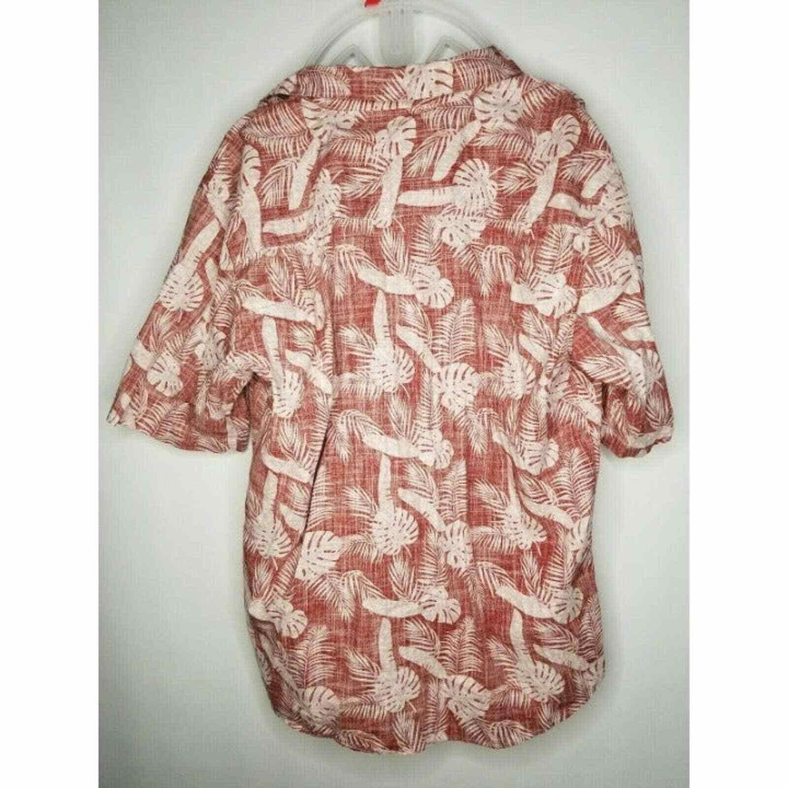 Stingwater Stillwater Supply Co. Red White Hawaiian Button Front Shir Size US XXL / EU 58 / 5 - 3 Thumbnail
