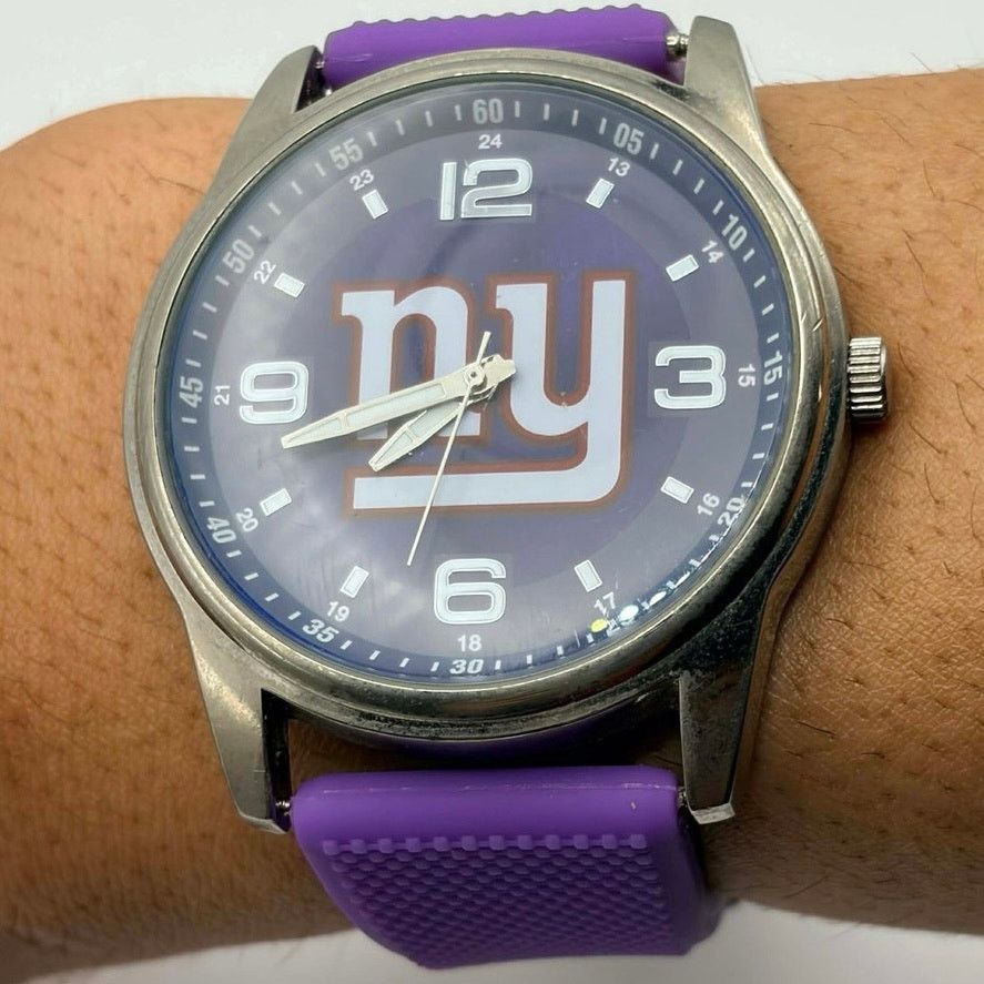 NFL Silver New York Giants Men’s Watch Size ONE SIZE - 1 Thumbnail