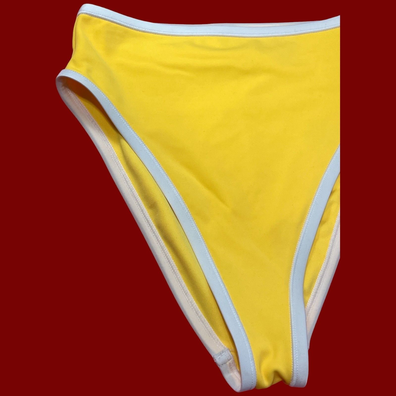 Other Shade & Shore-Women's High Waist High Leg Cheeky Contrast Ba Size ONE SIZE - 13 Thumbnail