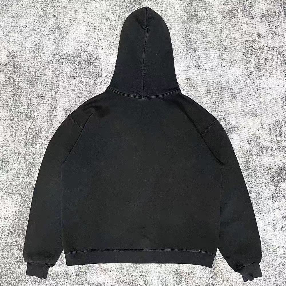 Vintage Black washed retro car print hoodie y2k Size US M / EU 48-50 / 2 - 2 Thumbnail
