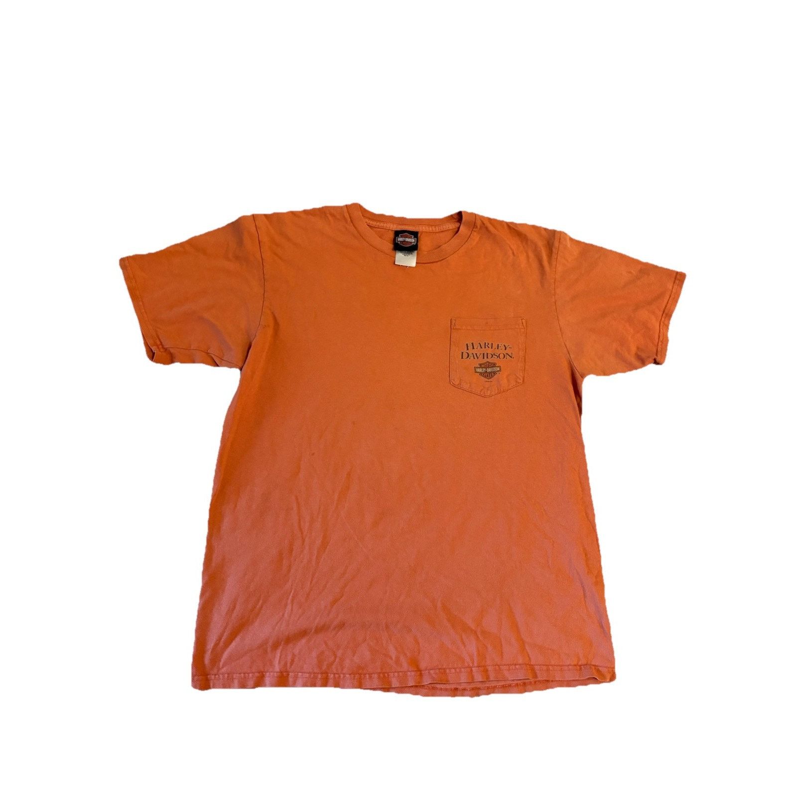 Harley Davidson VTG Y2k Harley-Davidson Men's Motor Cycles Orange XL T-shirt Size US XL / EU 56 / 4 - 3 Thumbnail