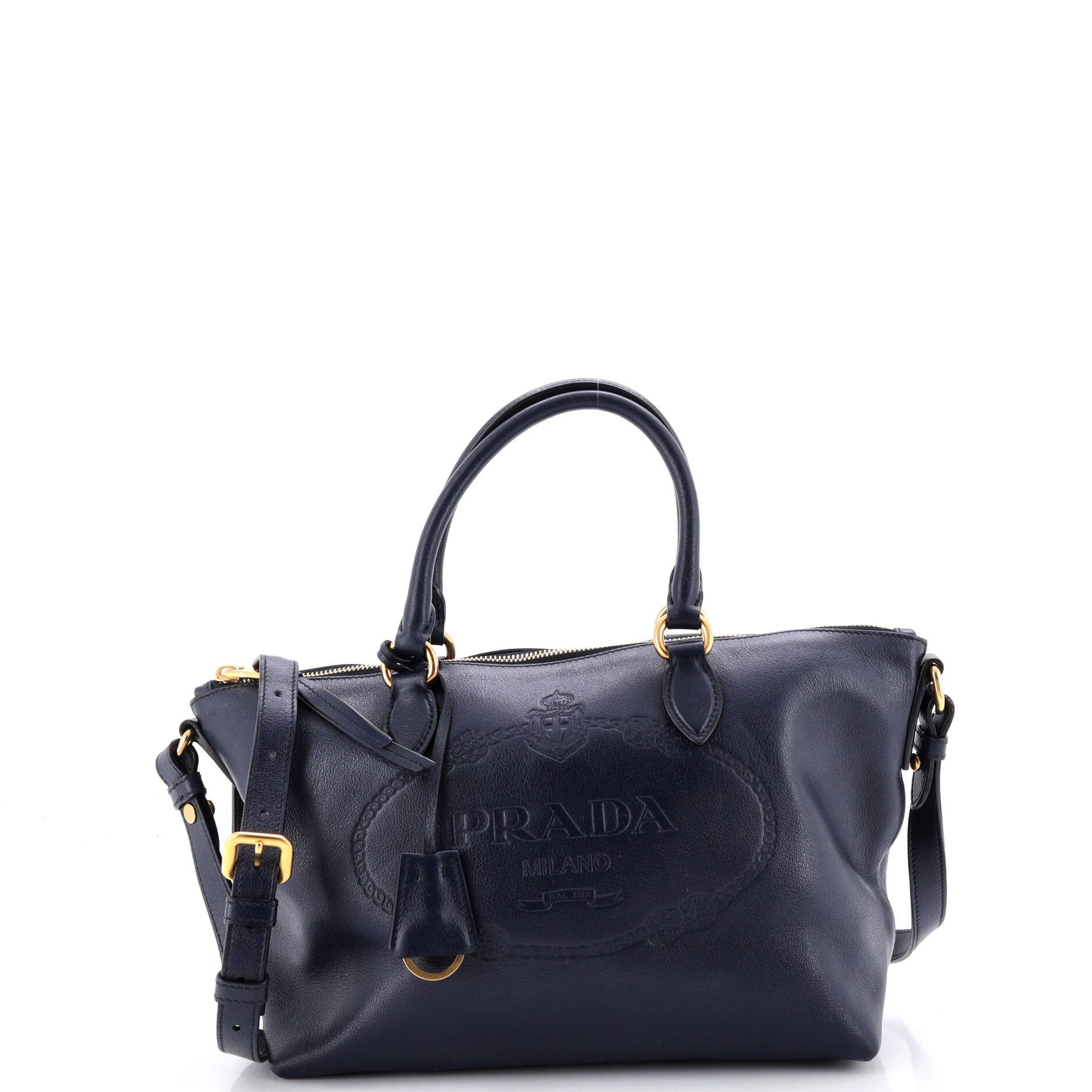 Prada Embossed Logo Convertible Tote Size ONE SIZE - 1 Thumbnail