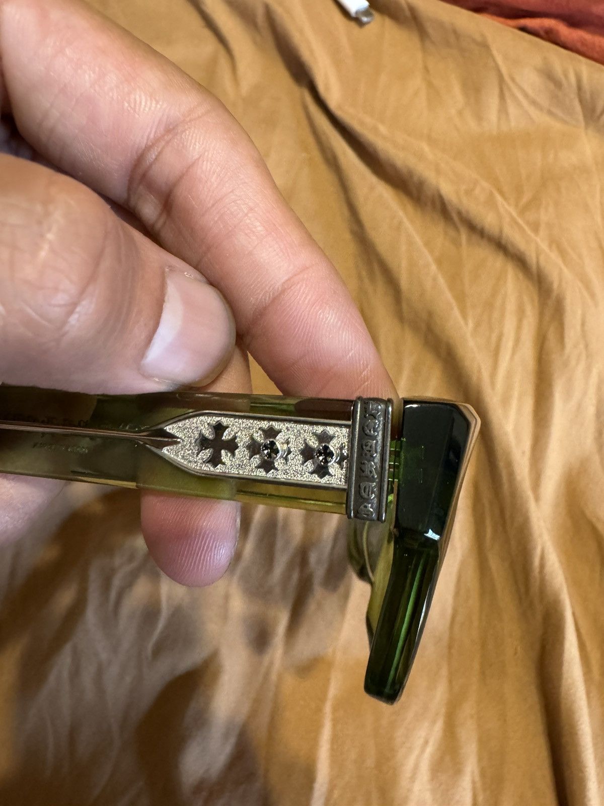 Chrome Hearts Chrome Hearts Sunglasses (Green Acetate) Size ONE SIZE - 13 Thumbnail