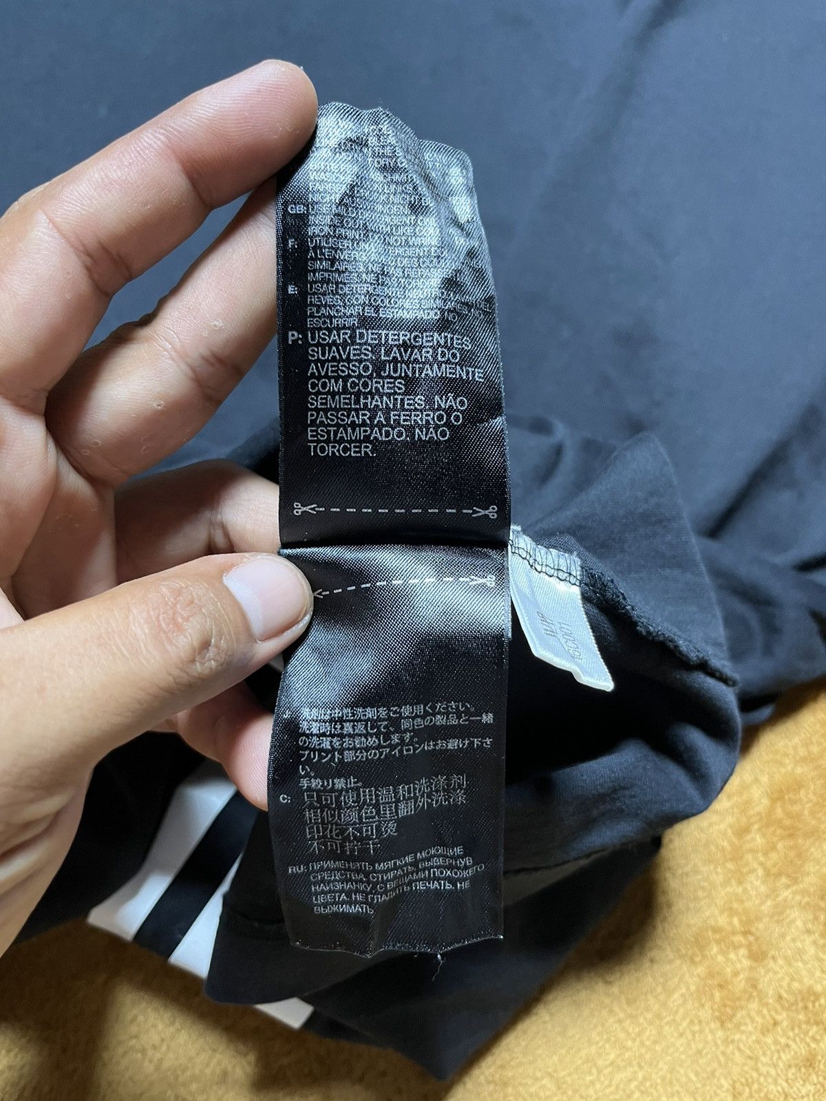 Adidas × Y-3 × Yohji Yamamoto Yohji Yamamoto Y-3 Adidas Big Logo Tee Size US L / EU 52-54 / 3 - 9 Thumbnail
