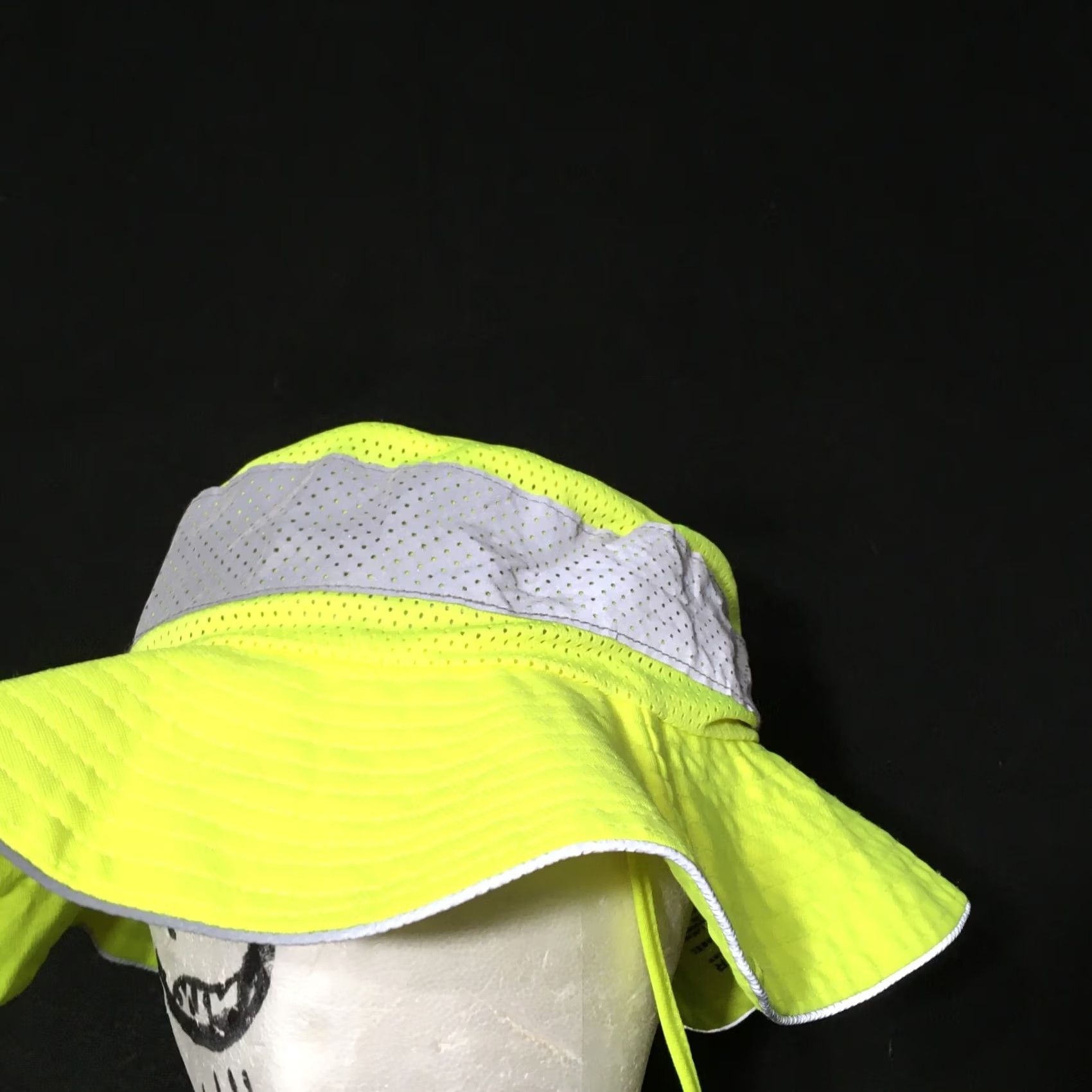 Vintage utility perimeter Ranger Hat HI VIS YELLOW S/M insect repellent Workwear Men Size ONE SIZE - 3 Thumbnail