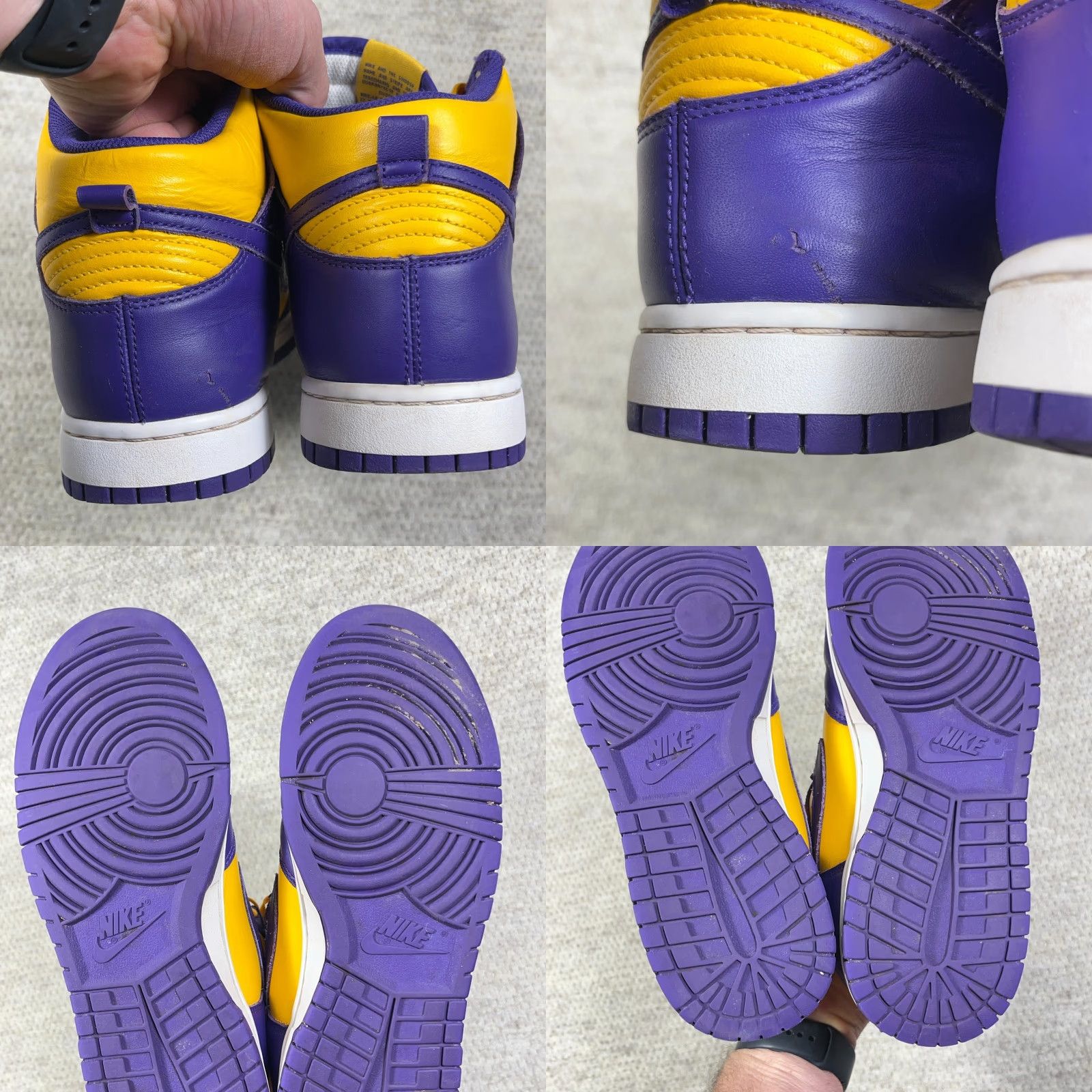 Nike Nike Dunk Hi Men’s Size 10 Retro Lakers Court Purple Gold DD1399-500 Basketball High Top Sneaker Size US 9 / EU 42 - 9 Thumbnail