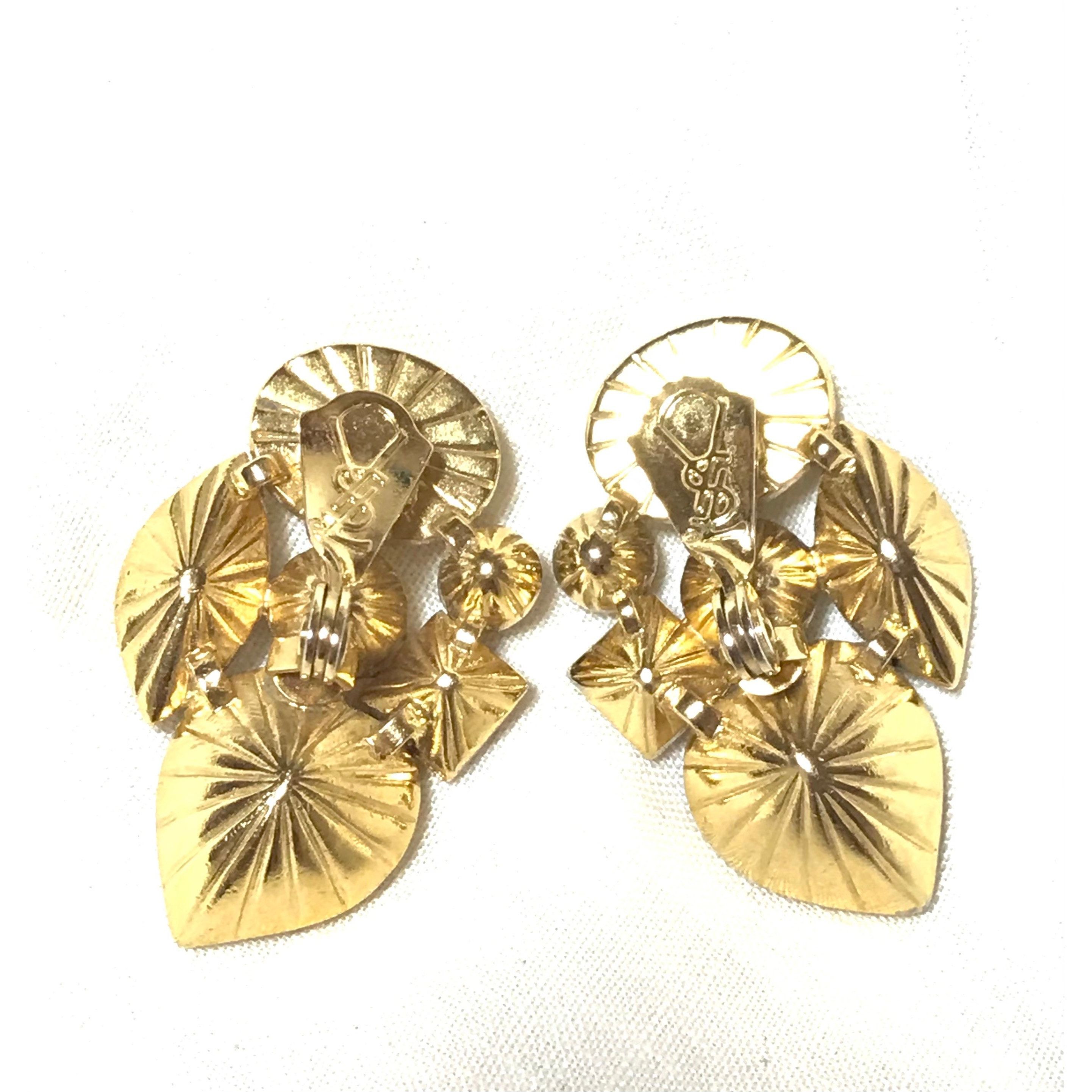 Yves Saint Laurent Vintage Yves Saint Laurent crystal and pearl earrings. Size ONE SIZE - 5 Thumbnail