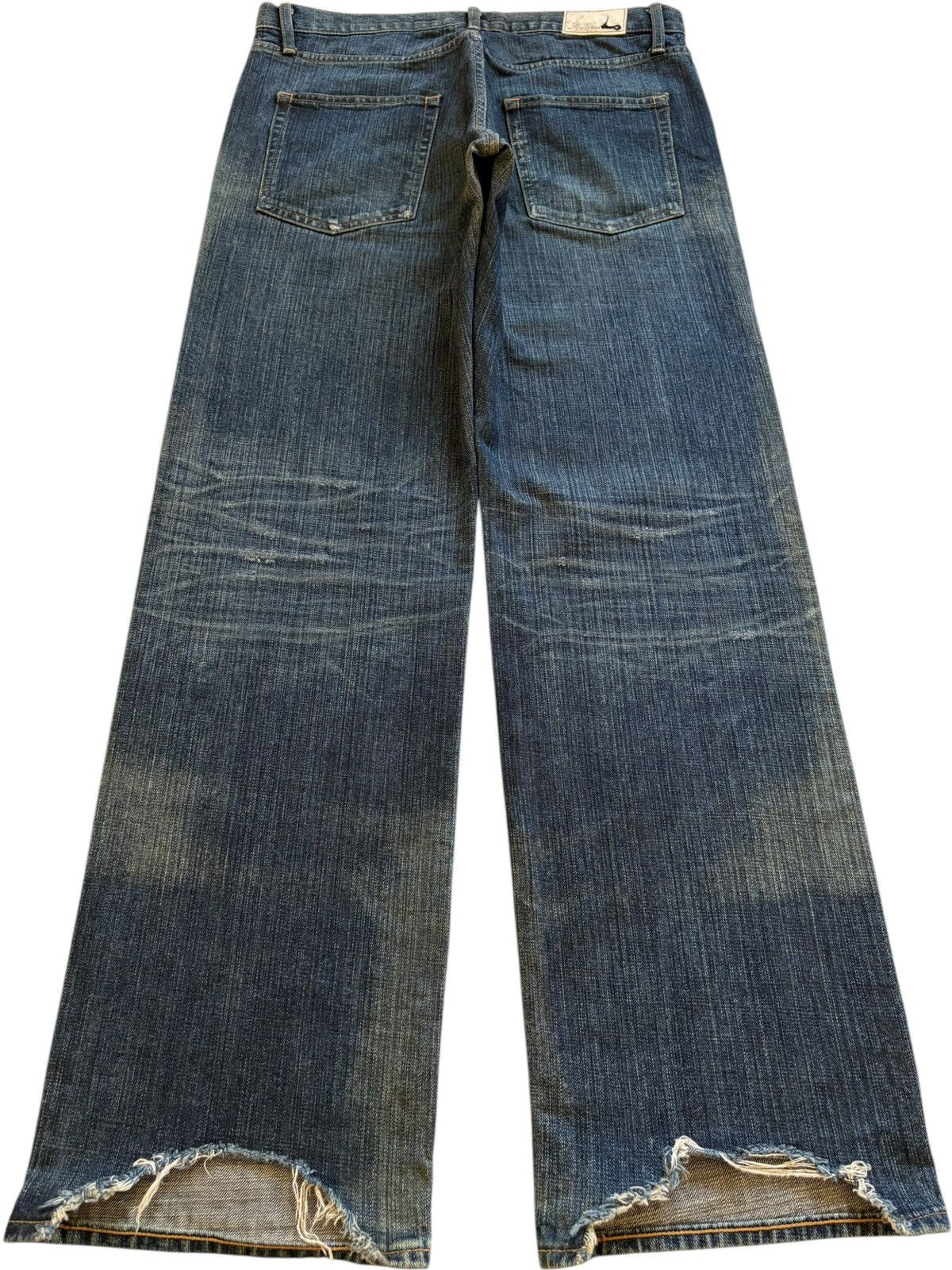 Japanese Brand Vintage Japanese Brand Mud Wash Distressed Baggy Jeans Size US 34 / EU 50 - 2 Thumbnail