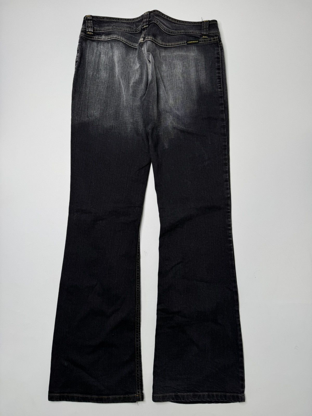 Vintage Vintage avant garde black flared jeans bootcut swag sk8 drip Size 32" / US 10 / IT 46 - 3 Thumbnail