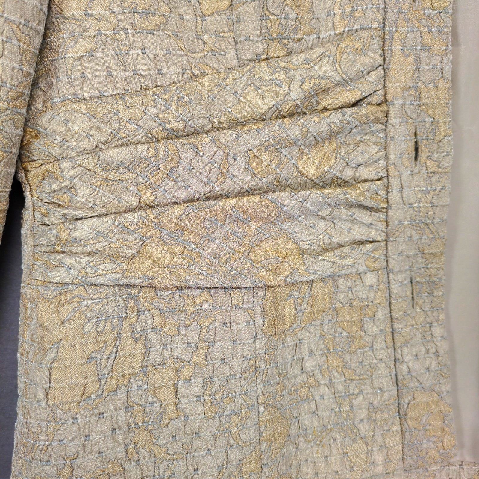 Jones New York Vtg Jones New York Size 8 Gold Animal Print Textured Blazer Size M / US 6-8 / IT 42-44 - 5 Thumbnail