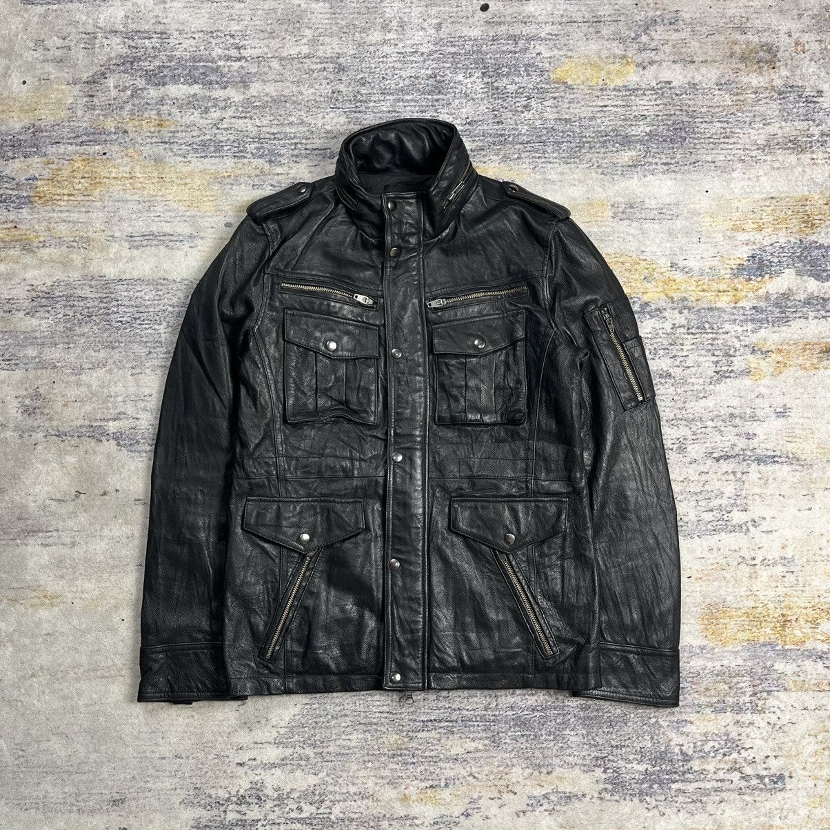 JACKROSE Jackrose multi pocket leather jacket lgb / vkei style Size US M / EU 48-50 / 2 - 1 Thumbnail