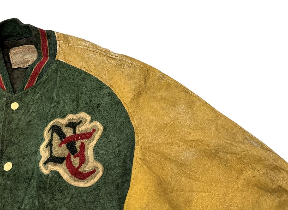 Leather Vintage Ice Fire 1953 Pig Skin Leather Varsity Jacket Size US M / EU 48-50 / 2 - 3 Thumbnail