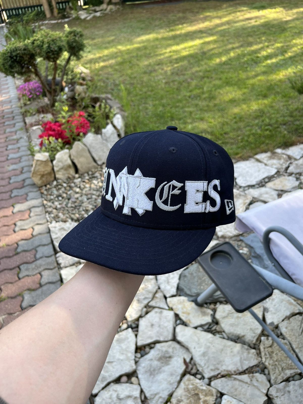 New Era × New York Yankees New era NYC New York Yankees snapback hat cap y2k big logo Size ONE SIZE - 23 Thumbnail