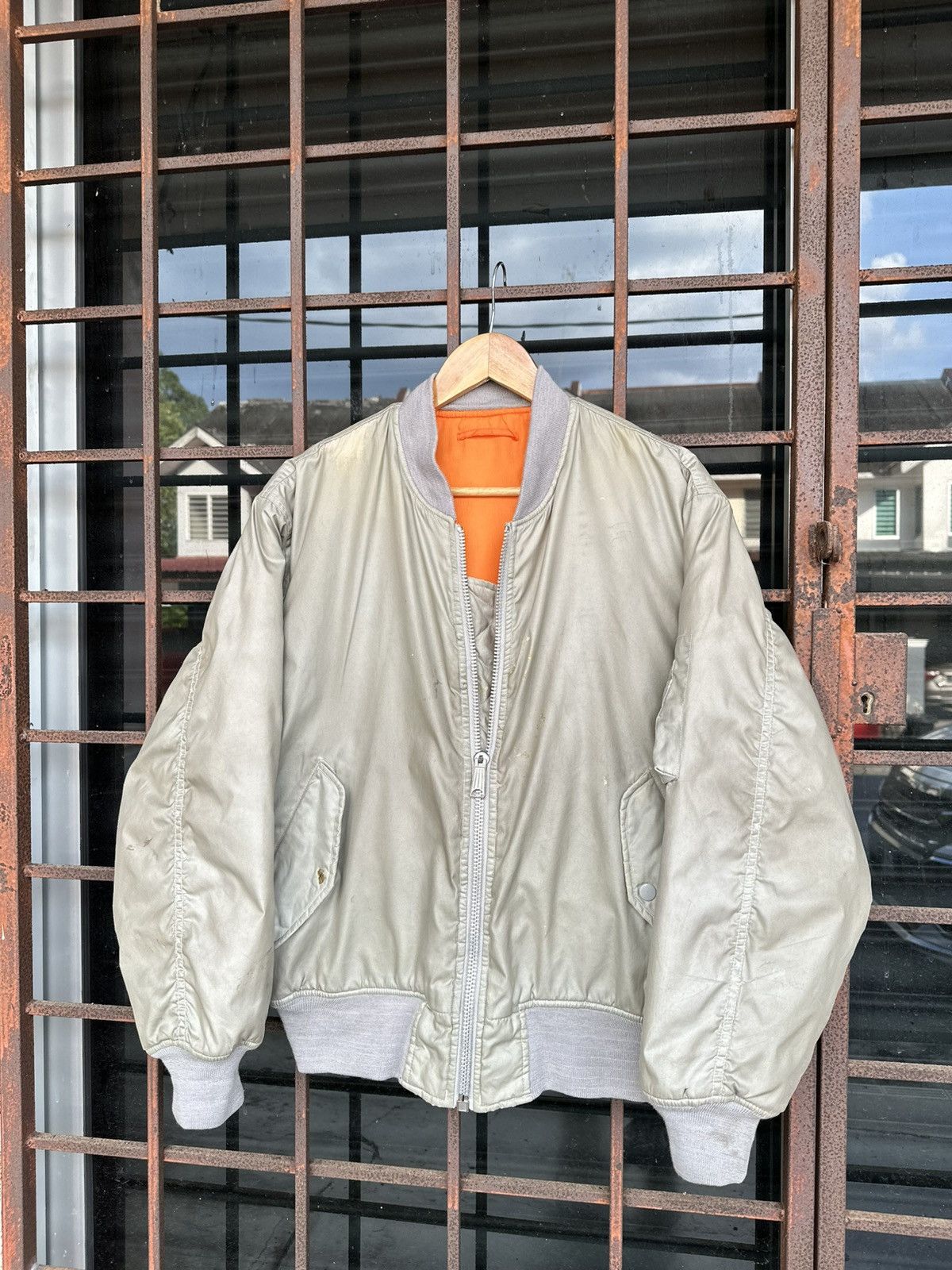 Vintage 🪖Vintage Faded MA-1 Man Intermediate Bomber Jacket Size US M / EU 48-50 / 2 - 1 Thumbnail