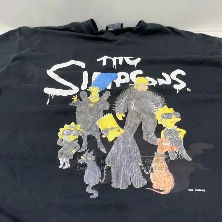 Balenciaga Balenciaga x THE SIMPSONS Black Graphic Tee. Size US M / EU 48-50 / 2 - 4 Thumbnail