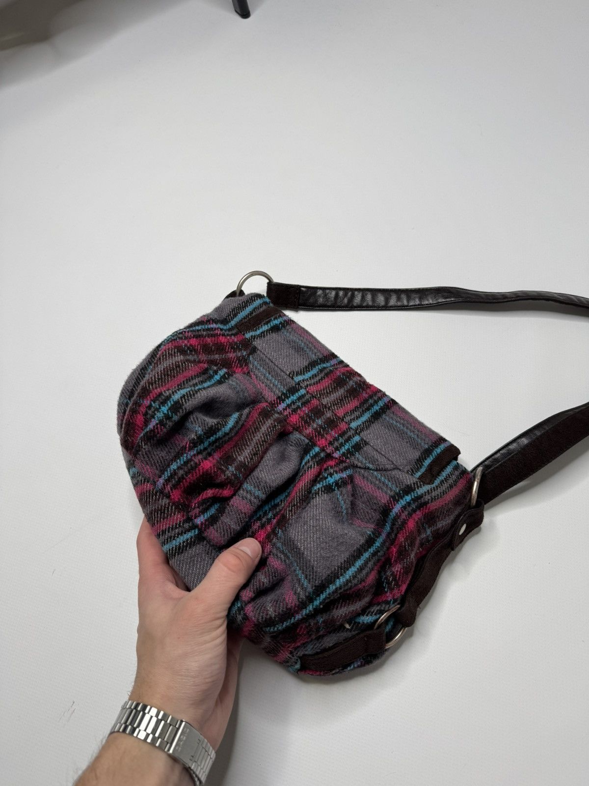 If Six Was Nine Vintage avant garde fleece crossbody bag if6was9 lgb archive Size ONE SIZE - 4 Thumbnail