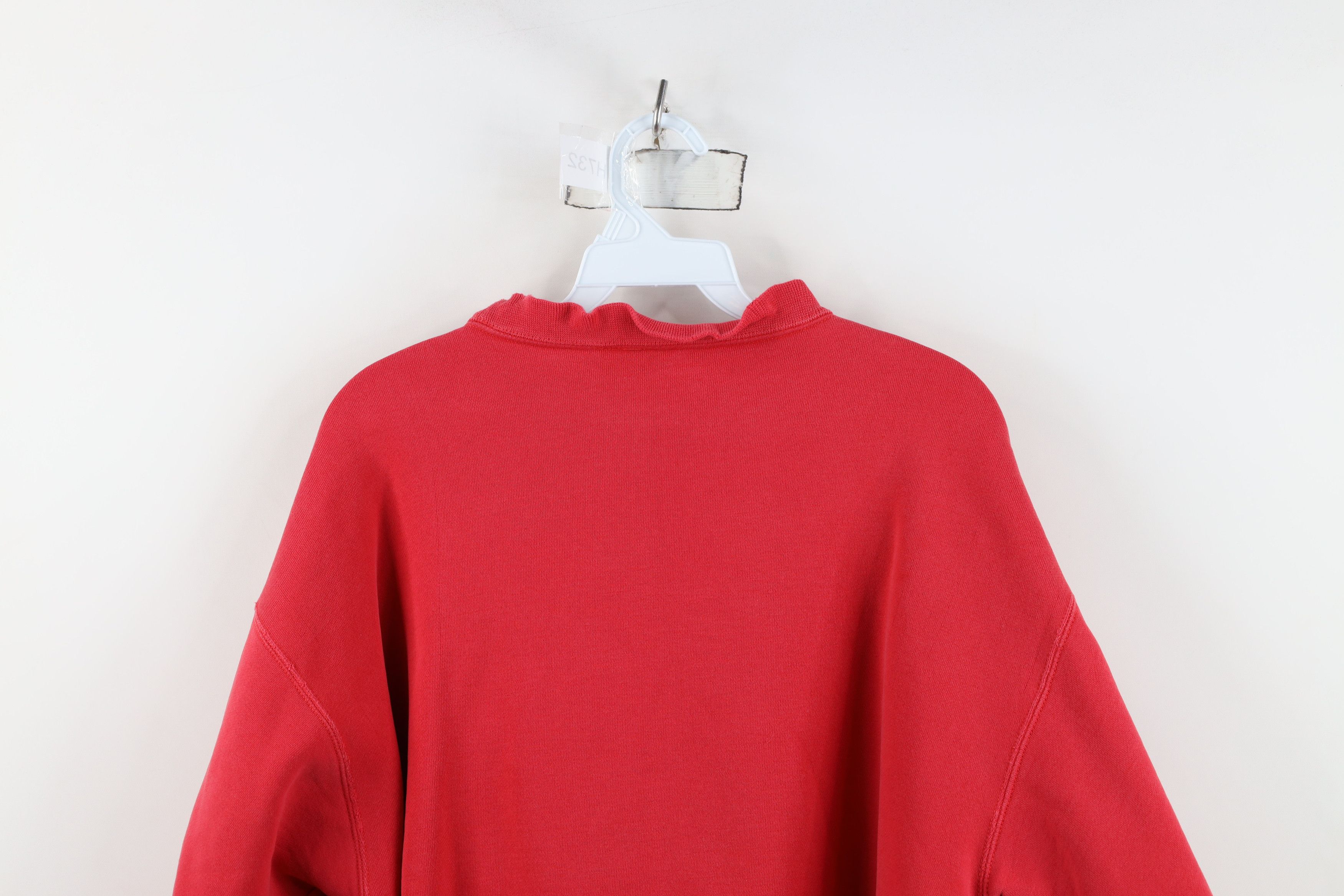 Vintage Vintage 90s Ohio State University Football Sweatshirt Red Size US L / EU 52-54 / 3 - 13 Thumbnail