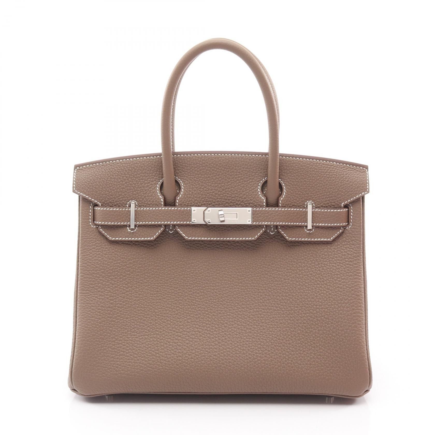 Hermes Hermes Hermes Birkin30 Calfskin Leather Handbag DUTY FREE for USA Size ONE SIZE - 1 Thumbnail