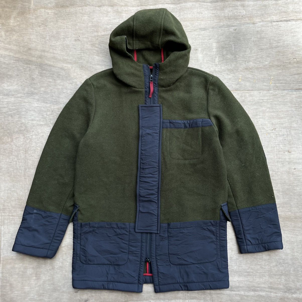Japanese Brand × Vintage 291295 HOMME HARDWOOL MOUNTAIN PARKA JACKET Size US M / EU 48-50 / 2 - 1 Thumbnail