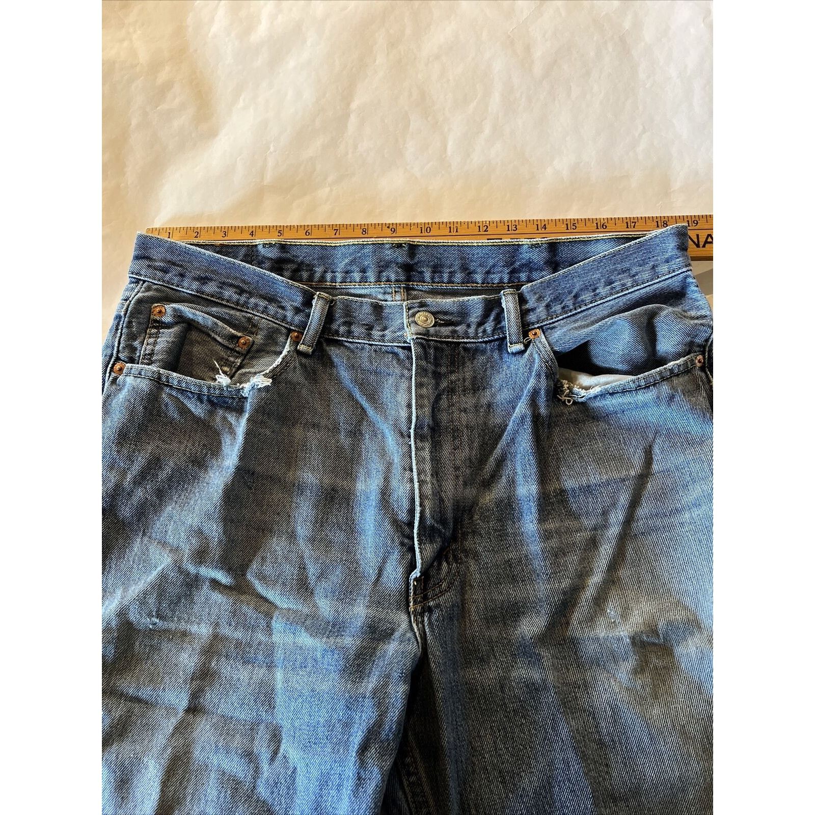 Levi's Levi’s 550 Mens 38x31 Relaxed Straight Outdoor Denim Jeans Size US 38 / EU 54 - 3 Thumbnail