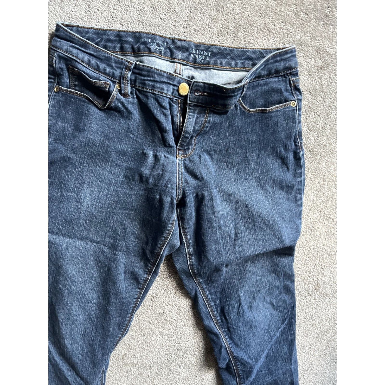 Vintage VINTAGE The Limited Women's Jeans Denim Skinny 678 Size 6 Waist 30W Blue Cotton Polyester Spandex Size 28" / US 6 / IT 42 - 2 Thumbnail