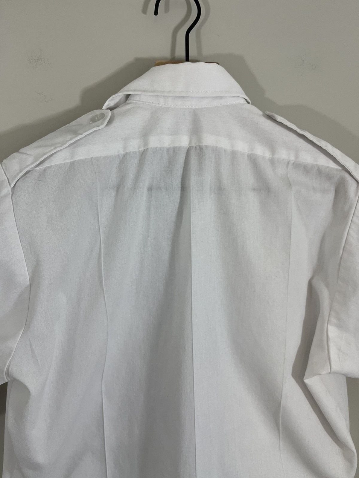 Vintage French Pilot Epaulette Military Pleated Shirt Size US M / EU 48-50 / 2 - 10 Thumbnail