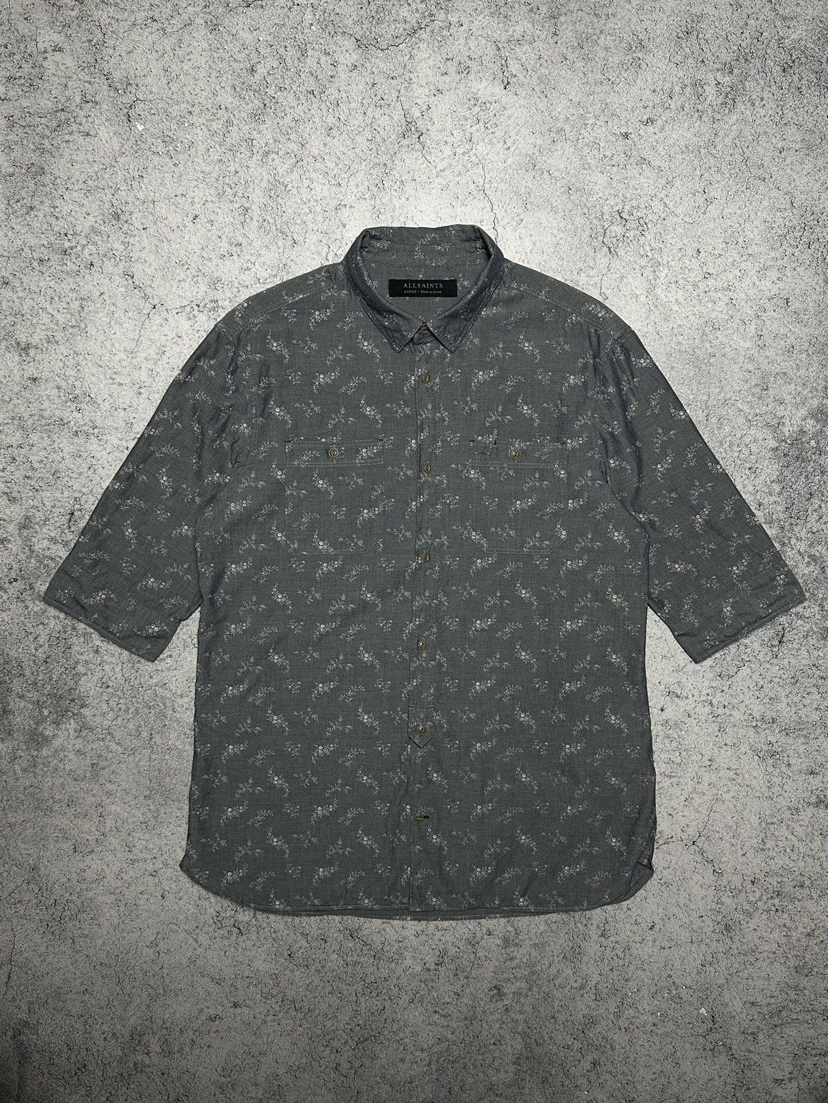 Allsaints Allsaints 'Quincey' Hawaiian Print Shirt Size US L / EU 52-54 / 3 - 1 Thumbnail