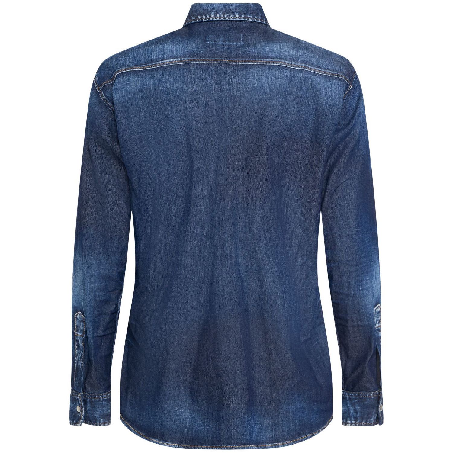 Dsquared2 DSQUARED2 Blue Relax Dan Denim Shirt New & Authentic (Men's Size US XXL / EU 58 / 5 - 2 Thumbnail