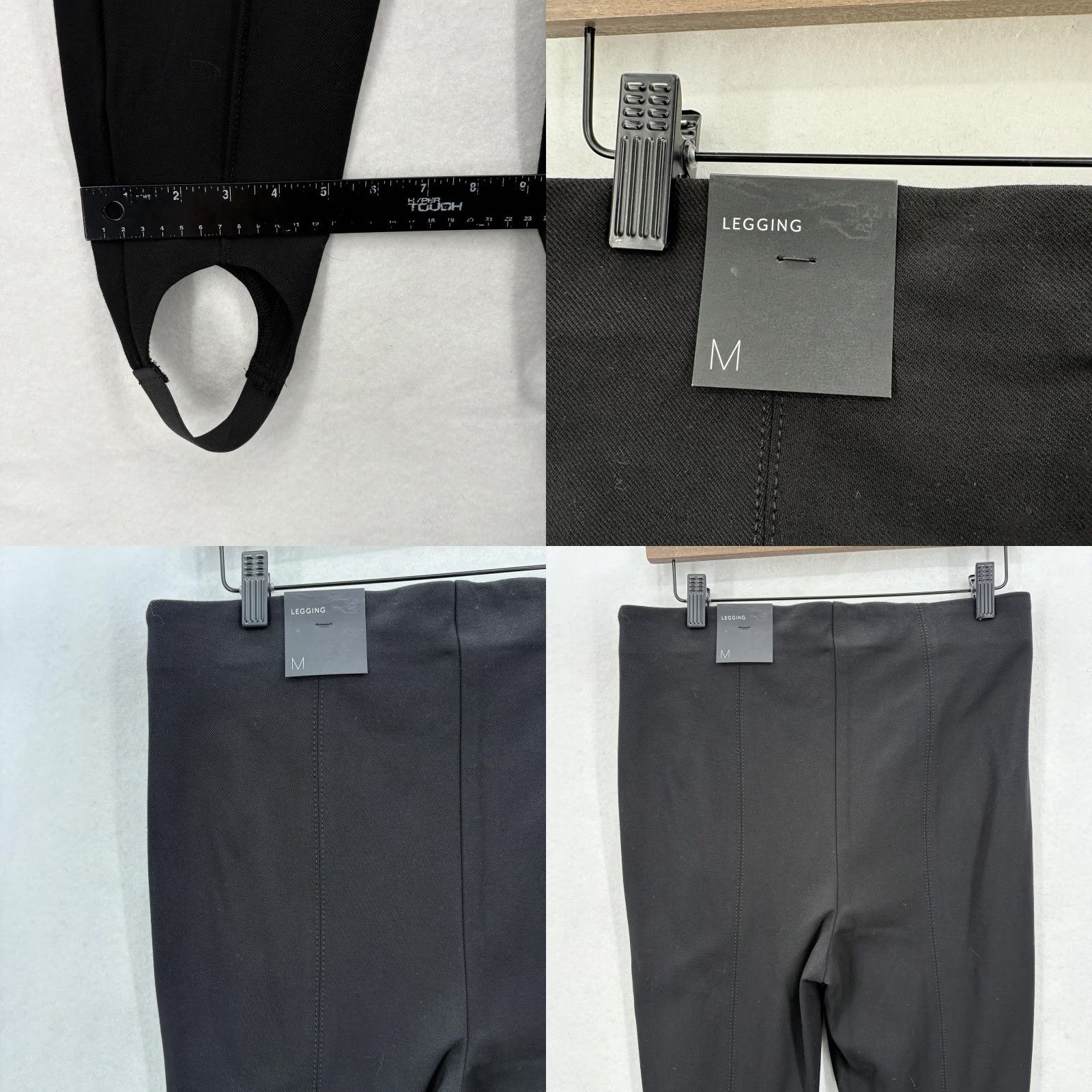 White House Black Market White House Black Market Leggings Womens M Black Stirrup Ponte High Rise Stretch Size 32" / US 10 / IT 46 - 9 Thumbnail