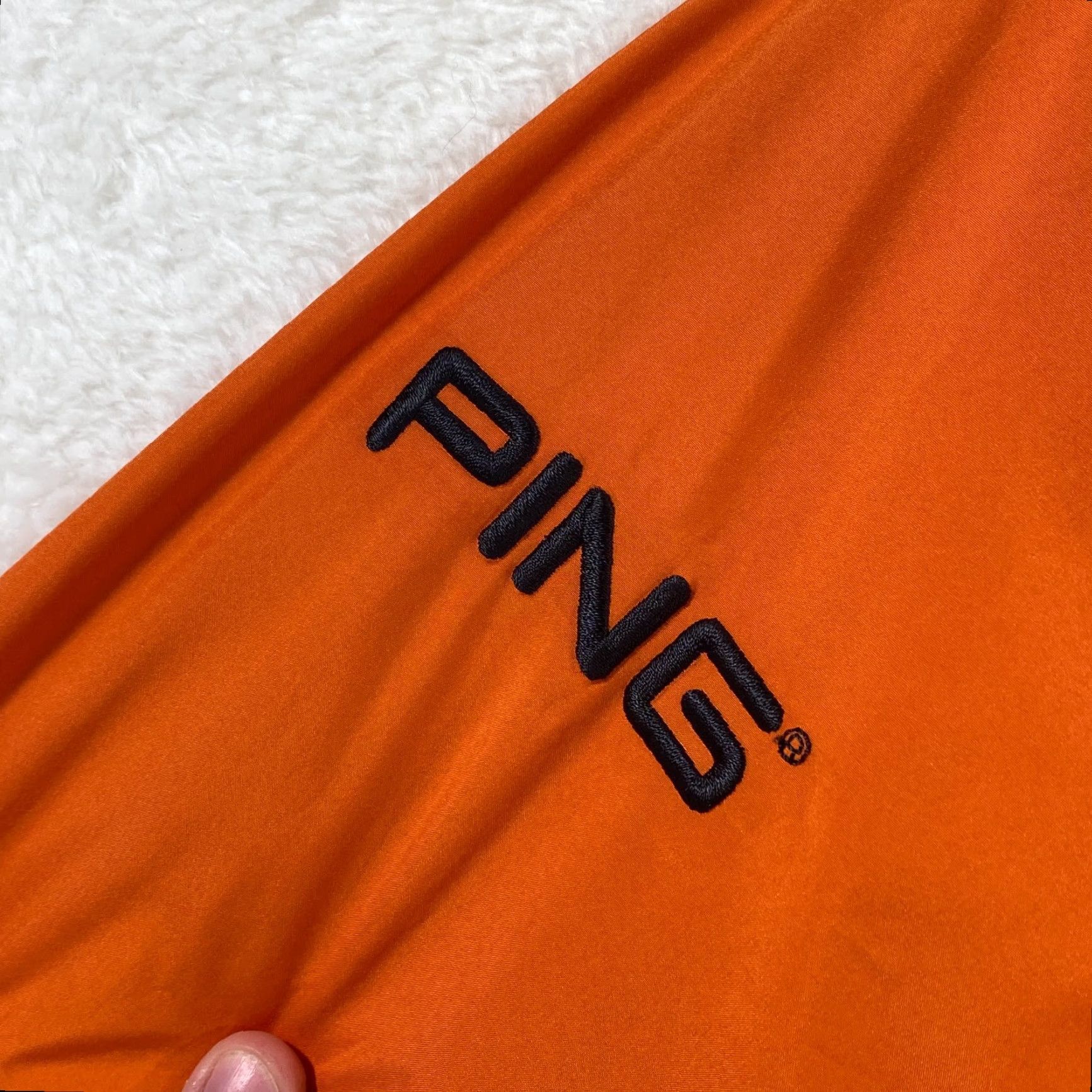 Vintage Ping Mens XL 1/4 Zip Pullover Windbreaker Golf Jacket Orange Black With Pockets Shirt Mens XL Ping Windbreaker Golf Jacket Orange/Black With Pockets Size US XL / EU 56 / 4 - 5 Thumbnail