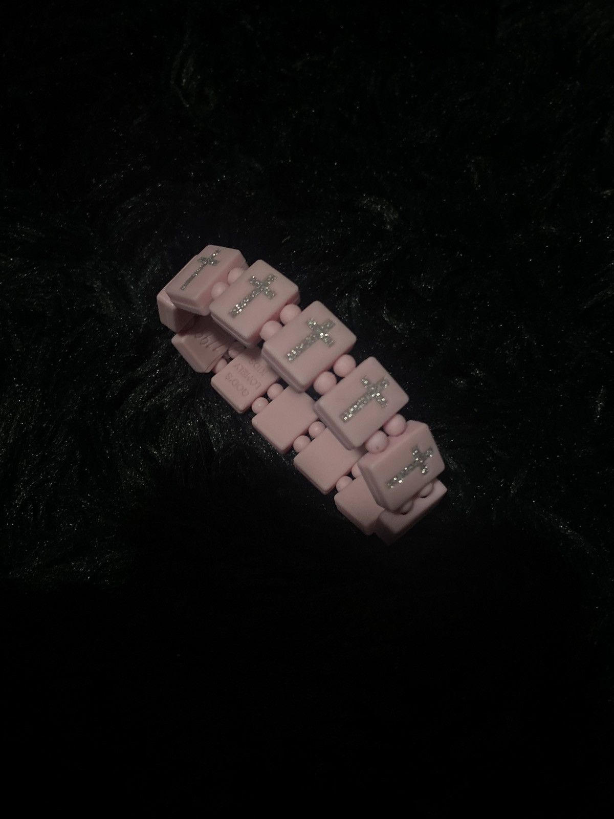 1199 Bazo1199 Pink cross bracelet Size ONE SIZE - 6 Thumbnail