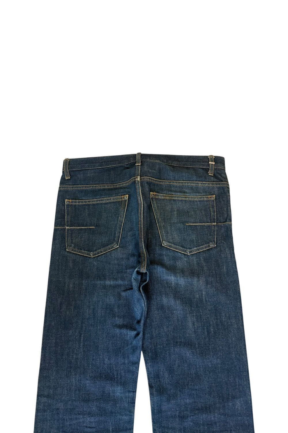 Dior DIOR HOMME HEDI SLIMANE WASHED RAW INDYGO NAVY DENIM JEANS Size US 29 - 3 Thumbnail