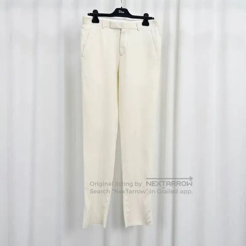 Dior Dior Cream Wool Casual Pants for Men . Size US 27 - 1 Thumbnail
