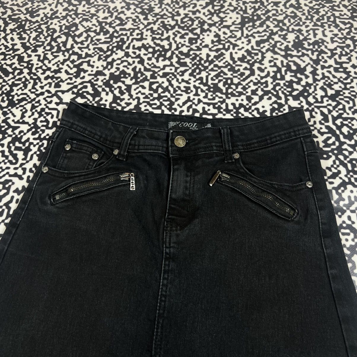 Japanese Brand Vintage Y2K Japanese Style Flared Sexy Denim Maxi Skirt Size 28" / US 6 / IT 42 - 8 Thumbnail