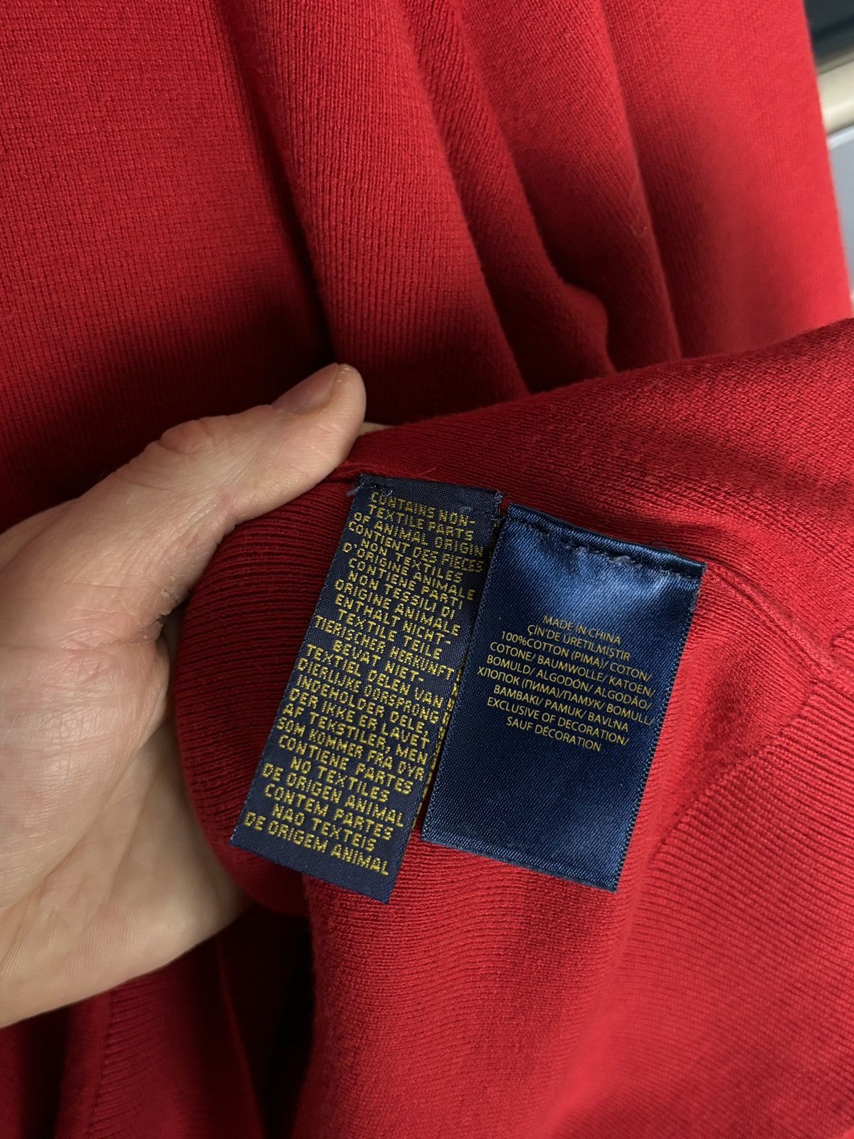 Polo Ralph Lauren Polo Ralph Lauren Pima Cotton Half Zip Sweater Size US L / EU 52-54 / 3 - 11 Thumbnail
