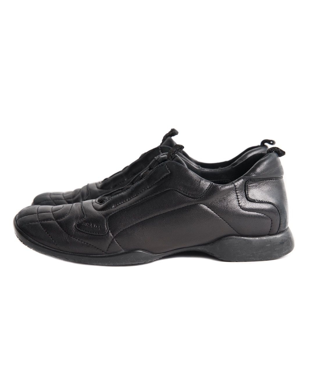 Prada Prada S/S2000 Black Leather Sneakers Size US 6 / IT 36 - 1 Thumbnail