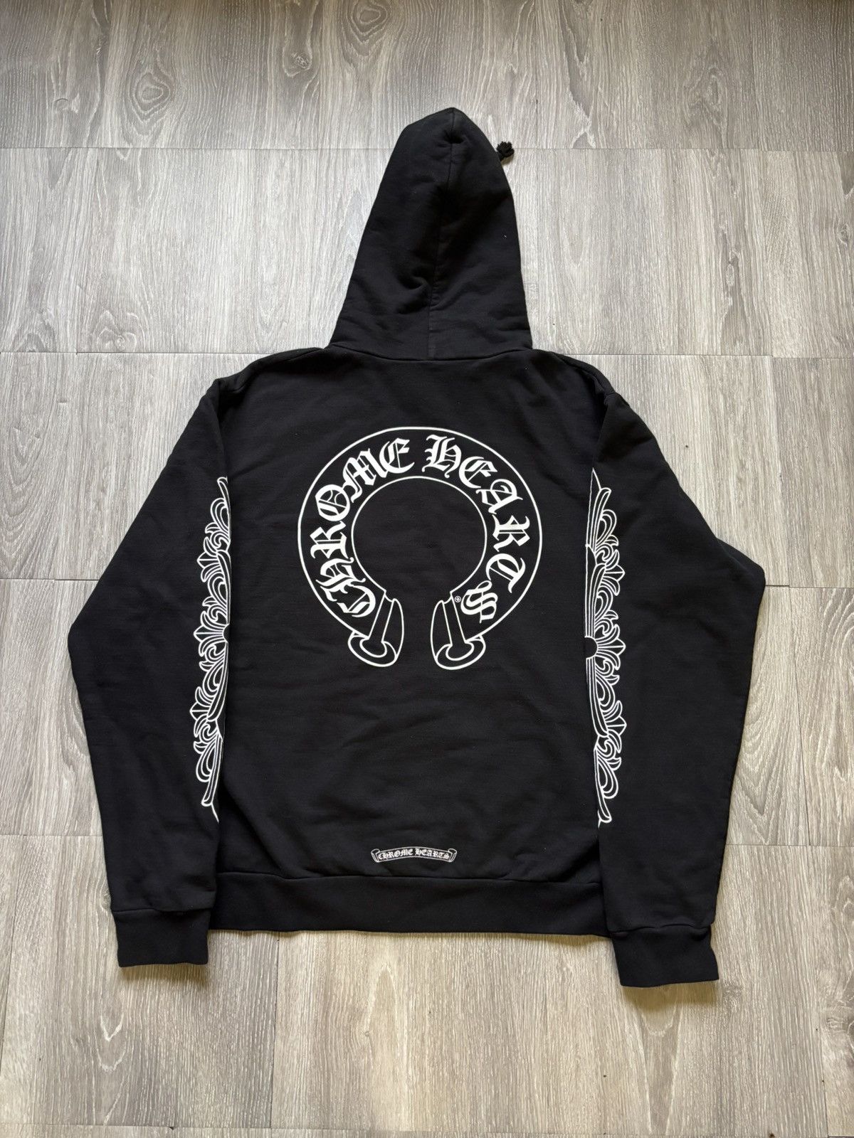 Chrome Hearts Chrome Hearts Floral Black Pullover Hoodie Size US L / EU 52-54 / 3 - 4 Thumbnail