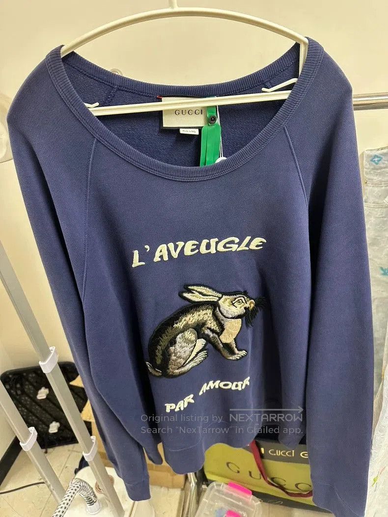 Gucci Gucci Rabbit Embroidery Sweatshirt . Size US L / EU 52-54 / 3 - 1 Thumbnail