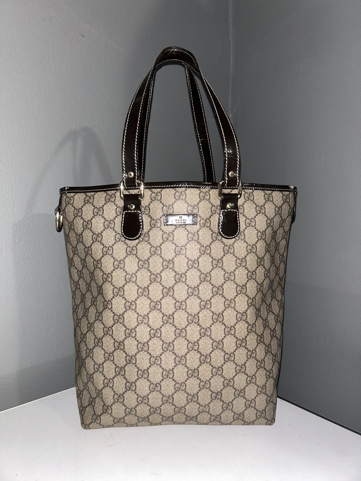 Gucci Gucci GG Supreme Coated Canvas Medium Tote bag Size ONE SIZE - 1 Thumbnail