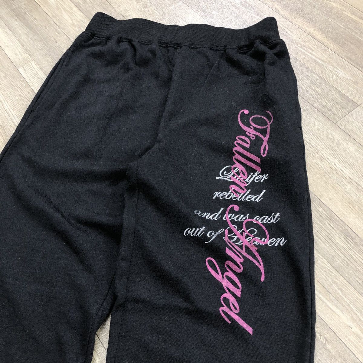 If Six Was Nine × Japanese Brand × Le Grande Bleu (L.G.B.) Angel Fallen Wings Tribal Poem Lgb Goa Gothic Jogger Pants Size US 30 / EU 46 - 4 Thumbnail